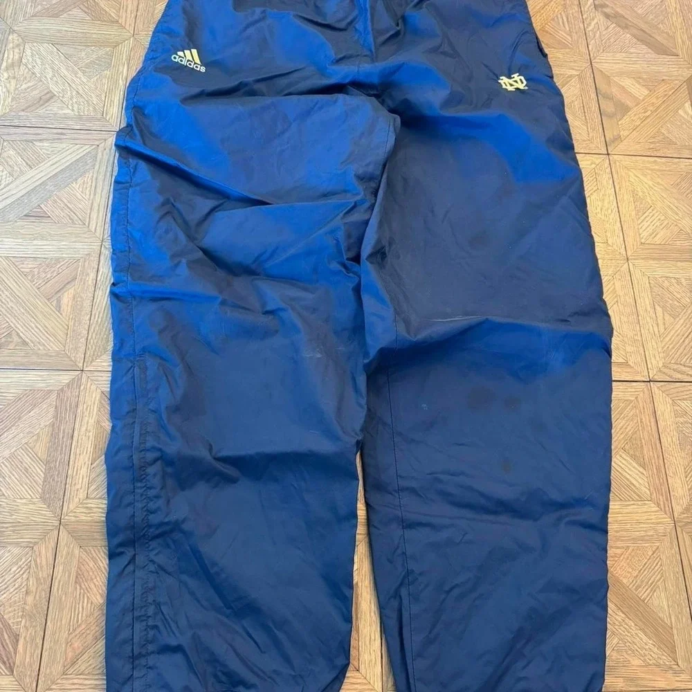 Vintage Adidas team navy Notre dame track pantsSize M